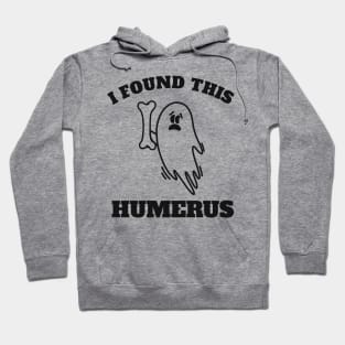 I Found this humerus vintage black white Hoodie